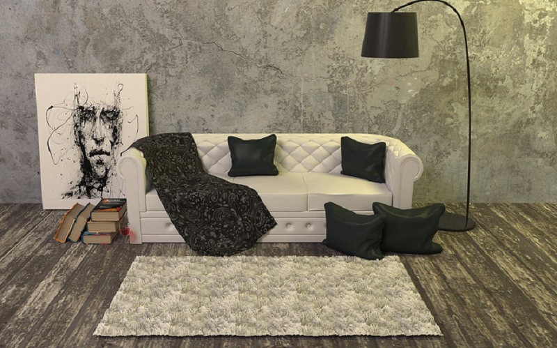 Desain Ruang Tamu Elegan dengan Kursi Sofa Lengkung